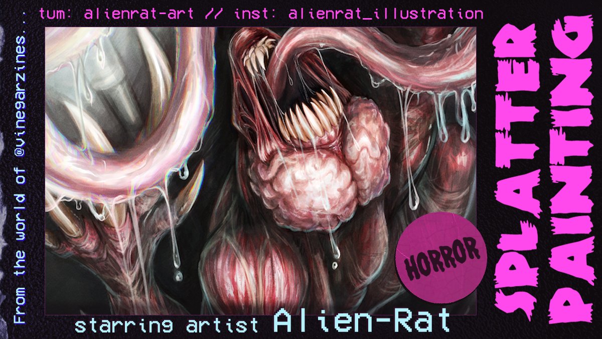 ARTIST OF THE DAY - Character Artist <a href="/alien_rat/">Alien-Rat @ bsky</a>! #HorrorArt