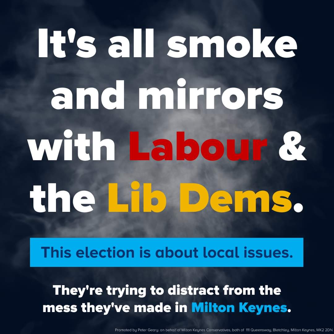Milton Keynes Conservatives π³ (@mkconservatives) on Twitter photo ππ§'π¦ π§ππ π π§π’ ππππ ππππ’π¨π₯ ππ‘π π§ππ πππ πππ π¦ π’π¨π§ ππ‘ π π
The local elections are about local issues.
Labour & the Lib Dems are trying to make it about national politics to distract from their poor record in charge of Milton Keynes Council. ππ§'π¦ π§ππ π π§π’ ππππ ππππ’π¨π₯ ππ‘π π§ππ πππ πππ π¦ π’π¨π§ ππ‘ π π
The local elections are about local issues.
Labour & the Lib Dems are trying to make it about national politics to distract from their poor record in charge of Milton Keynes Council.