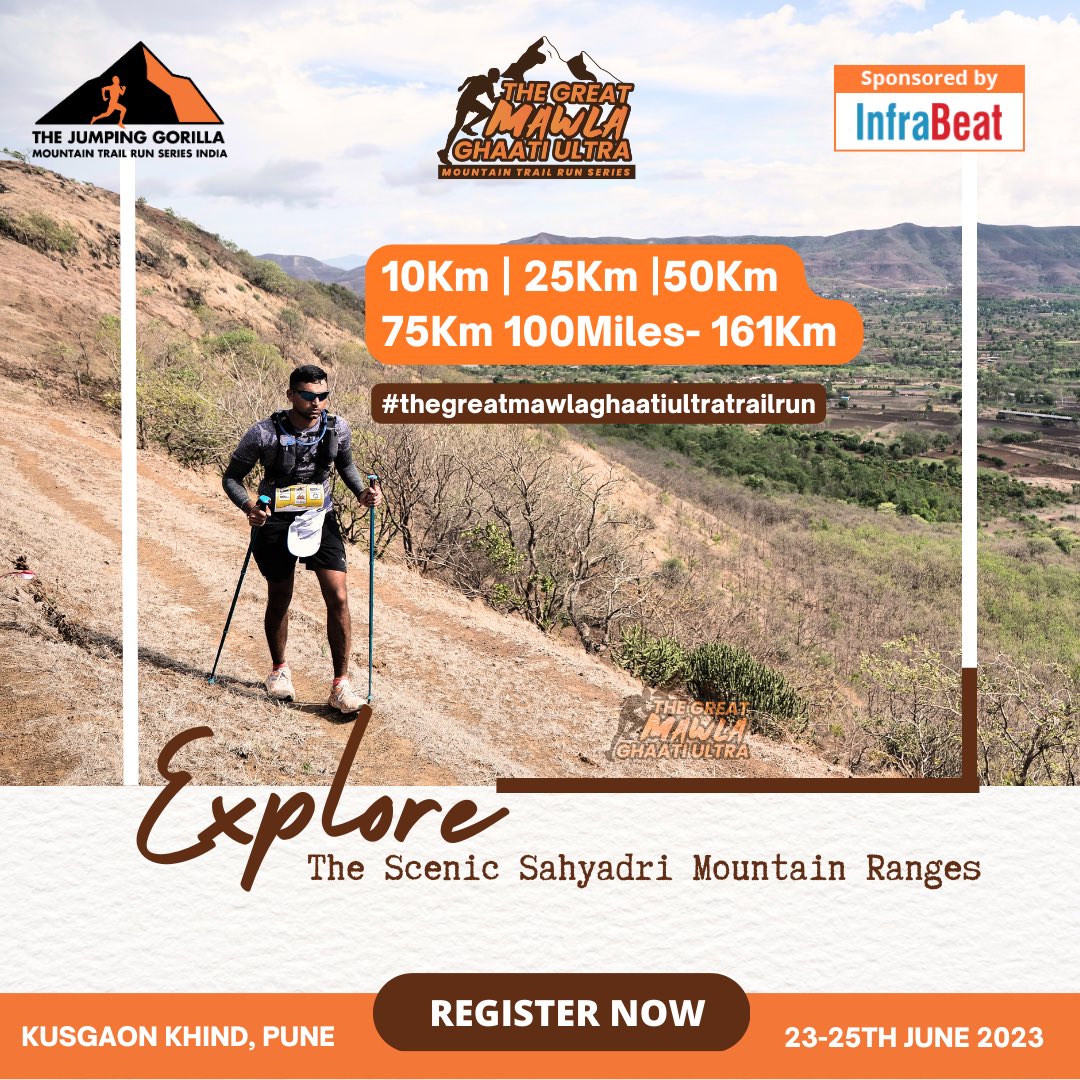 jumping_run's tweet photo. Experience the untamed beauty of the Sahyadris like never before with the Great Mawla Ghaati Ultra Trail Run 2023! 

Register now to immerse yourself in the stunning scenery and raw wilderness of this majestic mountain range. https://t.co/L8DGfr2Jd1