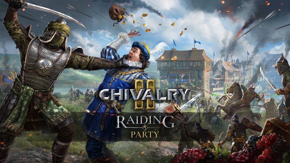 Chivalry 2’s Raiding Party update drops in 1 hour (11am ET)! 

Experience crossplay parties beta, new Team Objective Map - The Sacking of Bridgetown, the Heavy Cavalry Sword, new Campaign Pass, new customization, combat changes, and more!