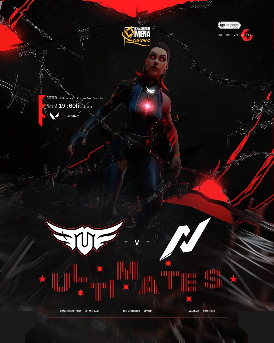 TheUltimatesgg's tweet photo. ⚔ • اليوم العاشر من المرحلة الثانية! 
في بطولة @valesports_ar  🏆

🆚 | Nobles Esports 
🕗 | 8:00pm

استمتعوا بالقيم مع 
@doomy9552 👇🏻
📺 | https://t.co/6AOkoU1oqZ

كل التوفيق لكم يا أبطال! ⁦#VivaTU⁩ ❤🤩

⁦#VEIP23⁩ | ⁦#WeAreTheSeekers https://t.co/gUWgmlV0AV