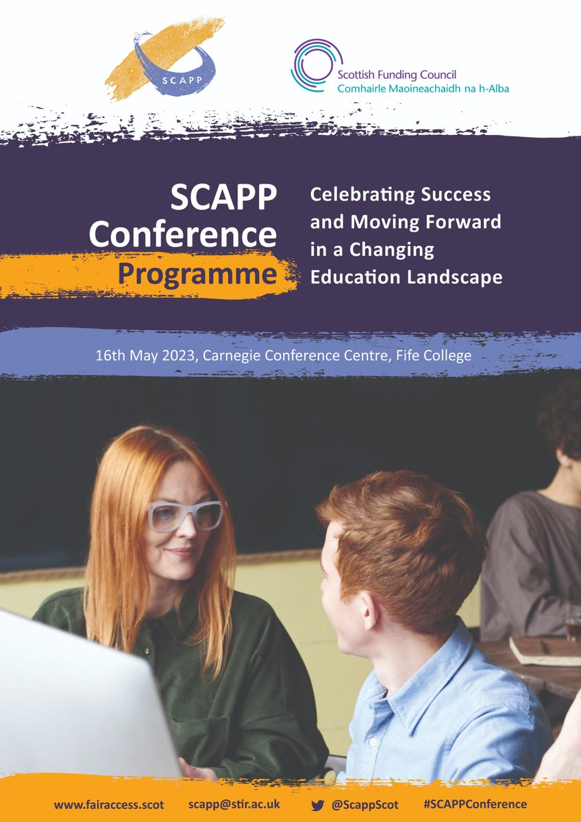 Two weeks to go until the first @ScappScot conference @CarnegieCCentre @fifecollege. Looking forward to seeing more than 140 delegates from across Scotland and all face to face!  #wideningparticipation #SCAPPConference