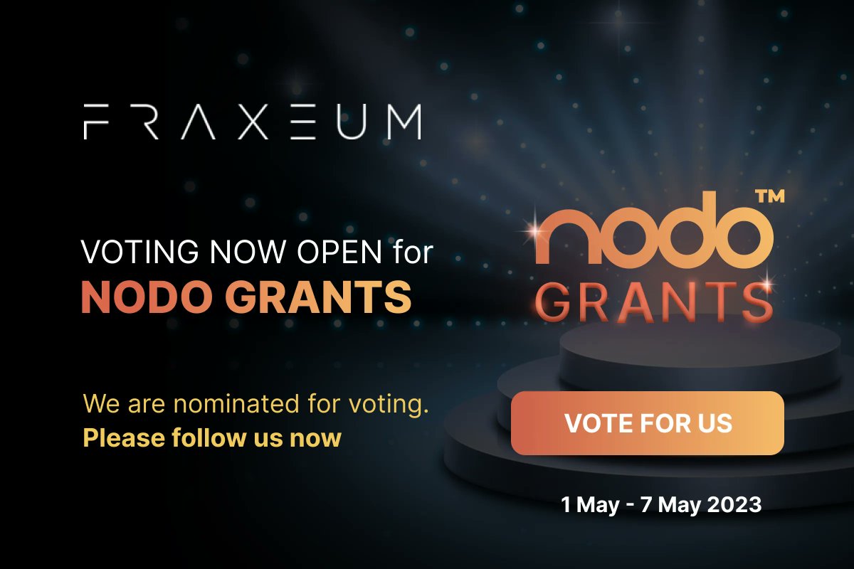 Official_NODO's tweet image. Project @Fraxeum is a top 10 NODO #GRANTS nominee on the GRANTS Leaderboard.

Fraxeum platform enables real-world assets to be #fractionalized, owned, and traded #P2P in #Web3, creating opportunities for millions of ordinary people.

Vote for Fraxeum: buff.ly/3HwdEGH