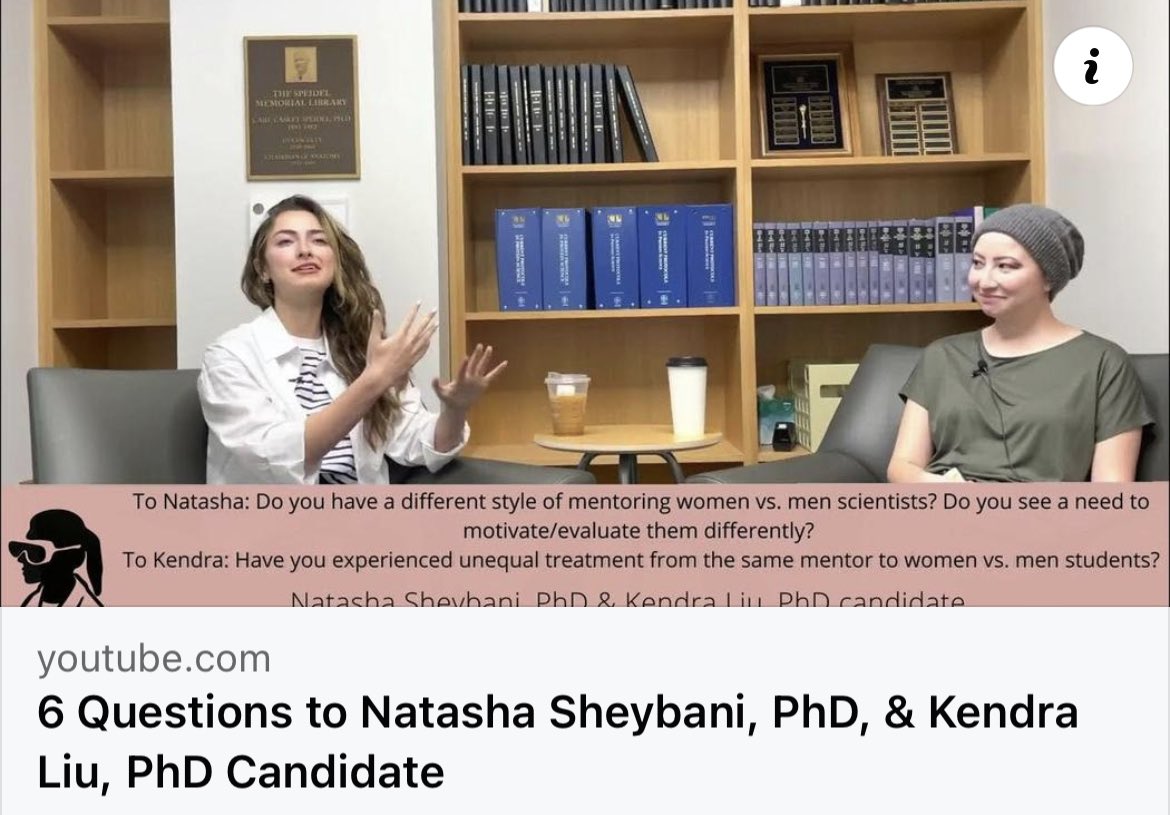 WIMS at UVA - Women in Medical Sciences (@wims_uva) on Twitter photo It's the moment that we all have been waiting for! The new episode of the WIMS interview series is here!
We are pleased to share an inspiring conversation between <a href="/ndsheybani/">Natasha Sheybani, PhD</a>, <a href="/_keliu_/">Kendra Liu</a> . youtu.be/G8vAhOF5fUM It's the moment that we all have been waiting for! The new episode of the WIMS interview series is here!
We are pleased to share an inspiring conversation between <a href="/ndsheybani/">Natasha Sheybani, PhD</a>, <a href="/_keliu_/">Kendra Liu</a> . youtu.be/G8vAhOF5fUM