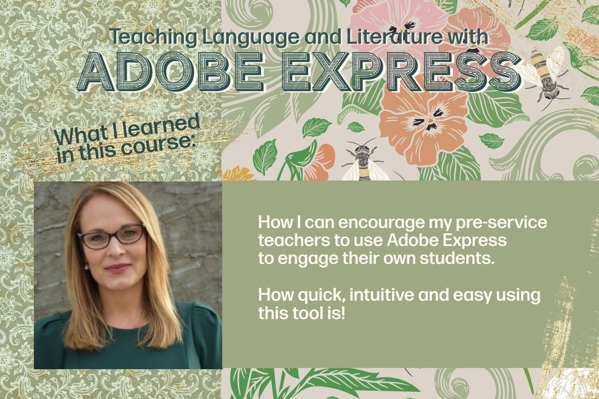 gameonteaching's tweet photo. Adobe Express and me! Spending time unwinding and learning how to utilize this tool that has a surprisingly wide range of applications.
#adobeeducreative #teaching #education #educator #teacherlife 🍎📖💕 https://t.co/07U8BEodNk