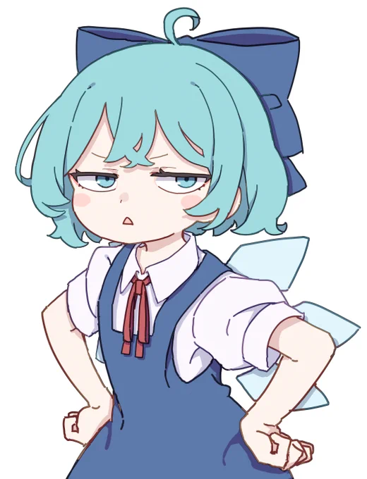 #深夜の真剣お絵描き60分一本勝負  チルノ