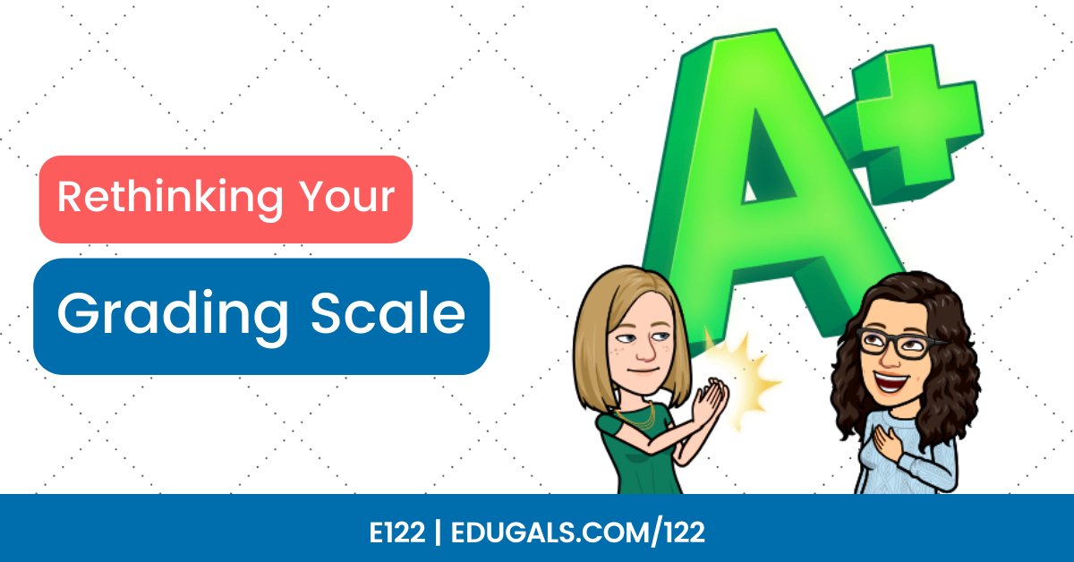 🎙️ Discover the flaws of the 100-pt scale in grading &amp; explore bias-resistant alternatives in our latest episode! Join us as we discuss how grading practices impact student success &amp; equity in education. 

edugals.com/122

#EduGals #Education #Grading #Equity @edupodnet