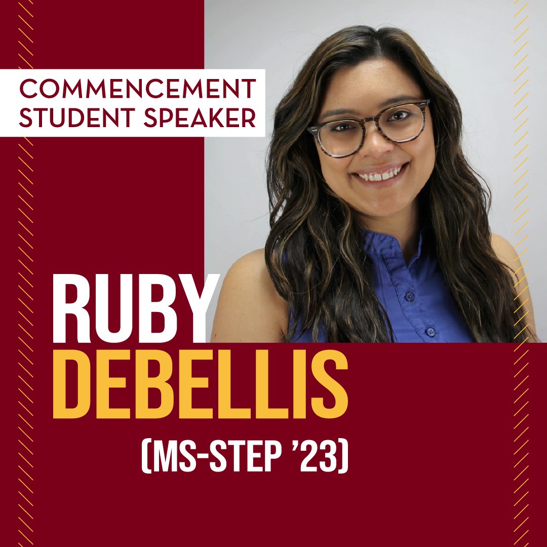HHHSchool's tweet photo. The votes are in for this year's commencement student speaker...congrats to Ruby DeBellis (MS-STEP ’23)! 🎉 https://t.co/ZUzq6kHe9T