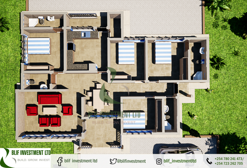 blifplans's tweet photo. This 4 bedroom home design is the perfect blend of comfort and style. With spacious bedrooms, a cozy living area and a functional kitchen, this home has everything you need for comfortable living. #ComfortableLiving #4BedroomDesign #DreamHome #4BedroomHome #HomeDesign #HouseGoals https://t.co/l2olScXPv6