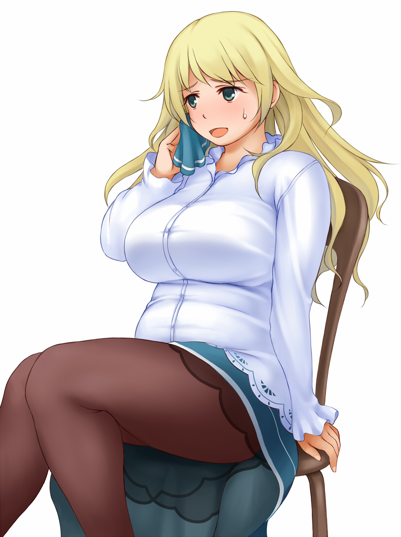 愛宕(艦隊これくしょん) 「#GWなので金髪を愛でます」|須田＠お絵描きfanのイラスト