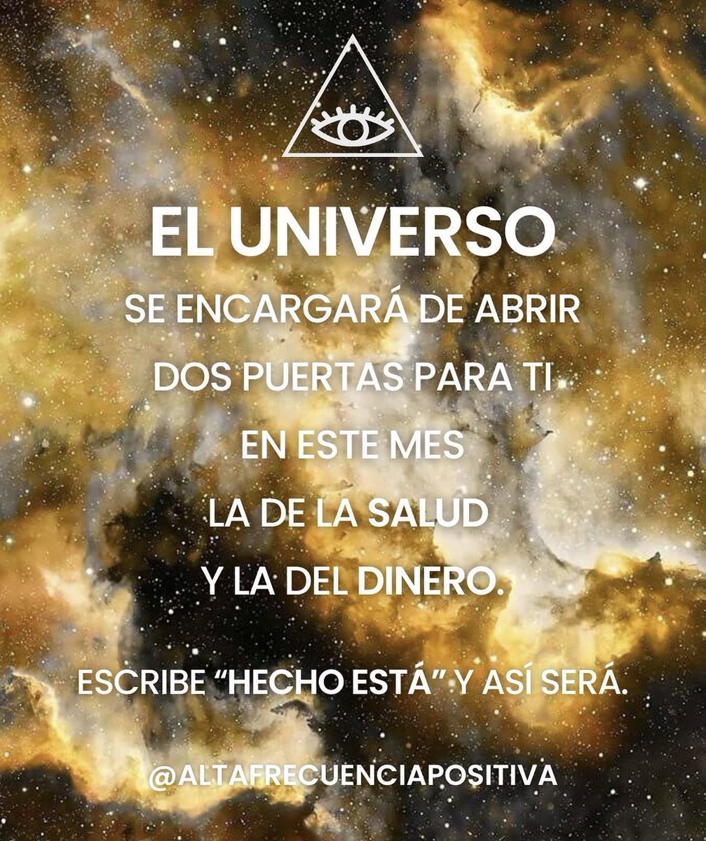 Sololuz5's tweet photo. HECHO ESTÁ Y ASÍ SERÁ ! https://t.co/bRIACKjOTs