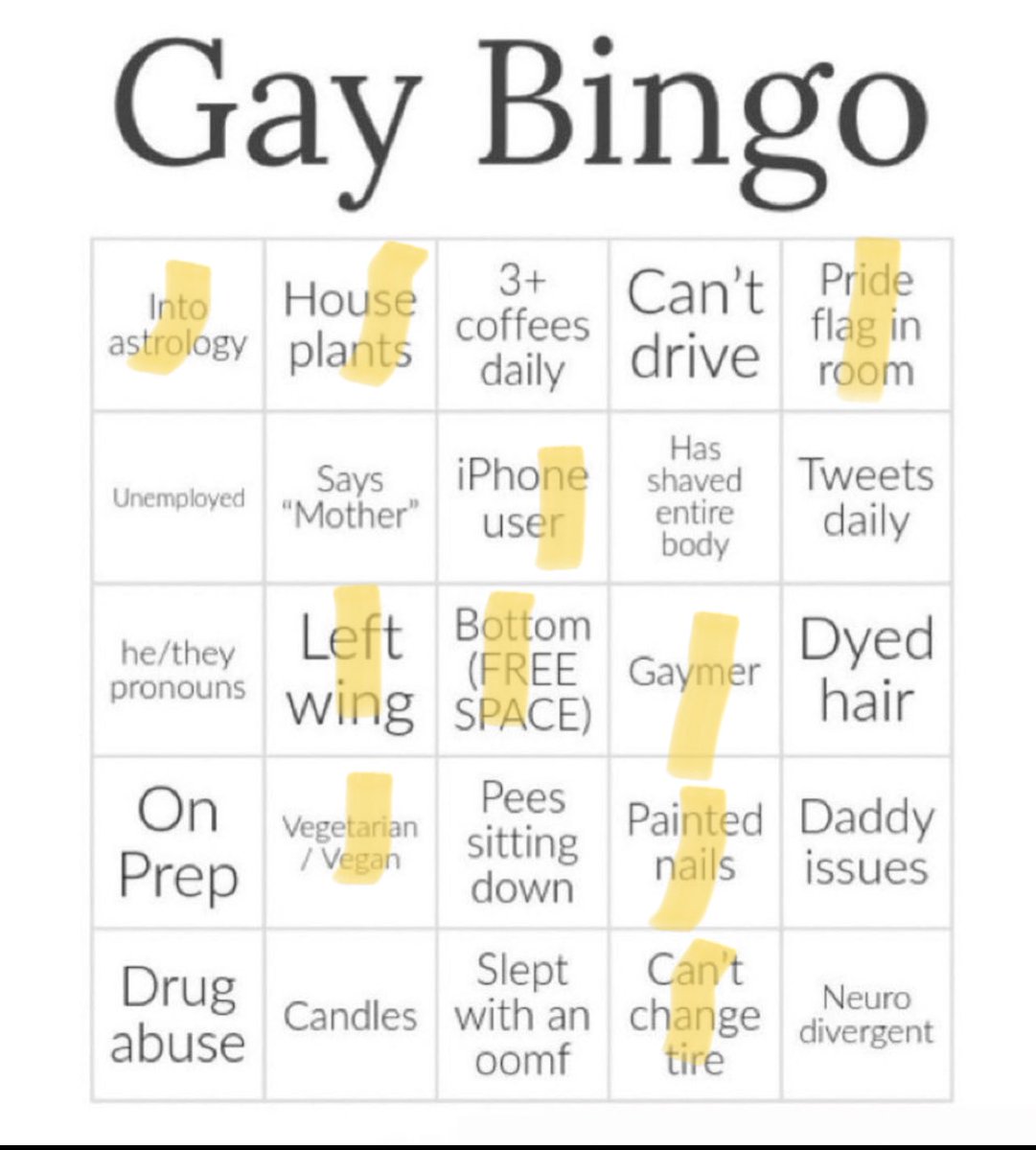 theBGCG's tweet photo. I’m not a vegetarian anymore, but I was one for 6 1/2 yrs. I’d pee’d sitting down before but not on a regular and I’ve been unemployed. I’ve never been officially diagnosed as being neuro divergent so 🤷🏾‍♂️🤷🏾‍♂️🤷🏾‍♂️ #GayBingo https://t.co/2JaEwe1nWC