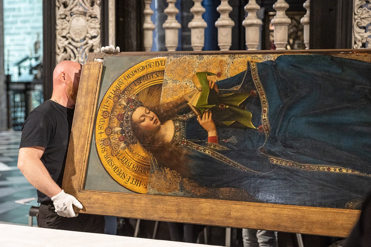 Belga_English's tweet photo. Restoration of Ghent Altarpiece enters final phase https://t.co/ucnzTP9uJL
#Belga #FlandersNewsService #ArtHistory #FlemishPrimitives #VanEyck https://t.co/rpLz0O8gp4