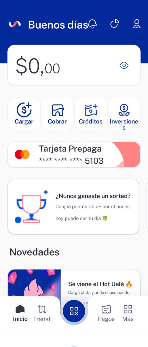 Sarfigi's tweet photo. @uala_arg Hola, cargue el monto justo de una cuota y ustedes debitaron menos plata, pero mí cuenta quedó en 0. Yo cargue 7704 ustedes debitaron 6281, osea que en mí cuenta deberían aparecer 1423, plata que no aparece, Si no responden voy a ir con defensa al consumidor https://t.co/wqA1CAwFLO