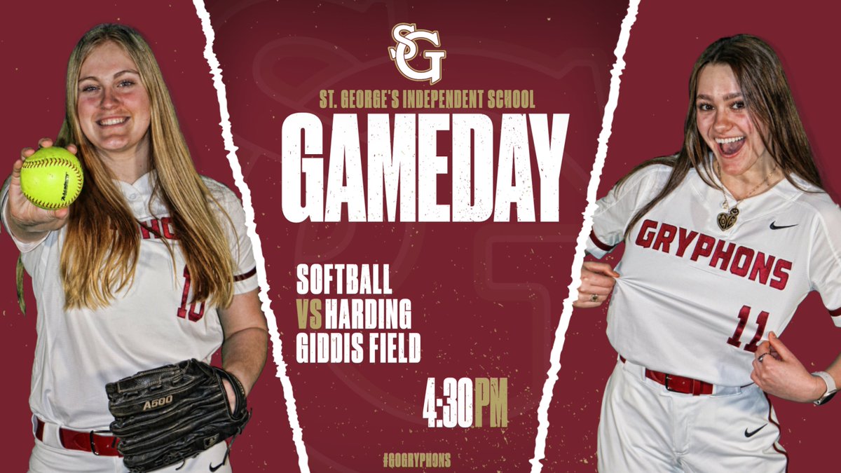 🚨Gameday🚨

Softball with a region tournament game versus Harding this afternoon!

More action at Giddis Park this afternoon!

#GoGryphons