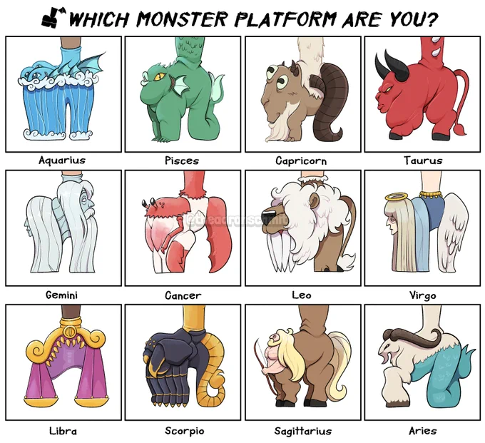 Which shoe are you rocking in this Monster Platform Zodiac?