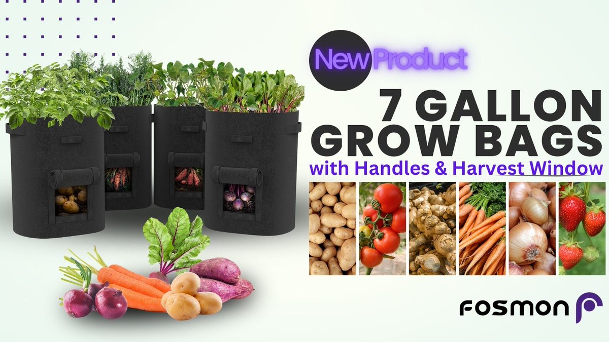 FosmonTech's tweet photo. 🥔🌱 Grow your own potatoes with ease using Arden Potato Grow Bags with Flap from Fosmon! 🌱🥔

https://t.co/lD7nSCyfq5

#gardening
#garden
#organicgardening
#urbangardening
#greenthumb
#homegarden
#gardeninspiration
#gardeningtips https://t.co/uLHvfY0muD
