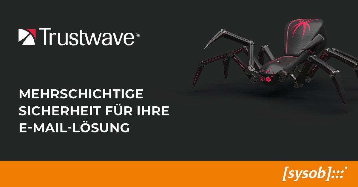 #DigitalFirst - Das IT-Sicherheitsrisiko steigt

@Trustwave_DACH Mailmarshal fängt unbekannte Bedrohungen eurer E-Mails ab! Hier erfahrt ihr mehr dazu:  sysob.com/hersteller/tru…

#sysob #Trustwave #EmailSIcherheit #Microsoft365 #GoogleWorkspace #Phishing #Email #ITSecurity
