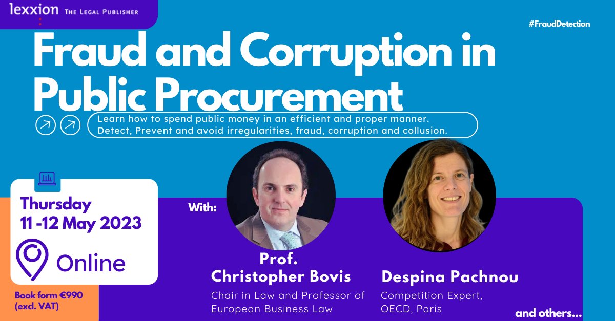 Lexxion Publisher (@lexxion) on Twitter photo Gain invaluable insights into ethical public procurement from renowned industry experts!
๐ข๐ป๐น๐ถ๐ป๐ฒ ๐ช๐ผ๐ฟ๐ธ๐๐ต๐ผ๐ฝ - Fraud and Corruption in Public Procurement
๐ฅ๐๐๐๐ฆ๐ง๐๐ฅ ๐ง๐ข๐๐๐ฌ: rebrand.ly/c1972c
#FraudDetection #Fraud #Finance #Corruption #OnlineWorkshop Gain invaluable insights into ethical public procurement from renowned industry experts!
๐ข๐ป๐น๐ถ๐ป๐ฒ ๐ช๐ผ๐ฟ๐ธ๐๐ต๐ผ๐ฝ - Fraud and Corruption in Public Procurement
๐ฅ๐๐๐๐ฆ๐ง๐๐ฅ ๐ง๐ข๐๐๐ฌ: rebrand.ly/c1972c
#FraudDetection #Fraud #Finance #Corruption #OnlineWorkshop