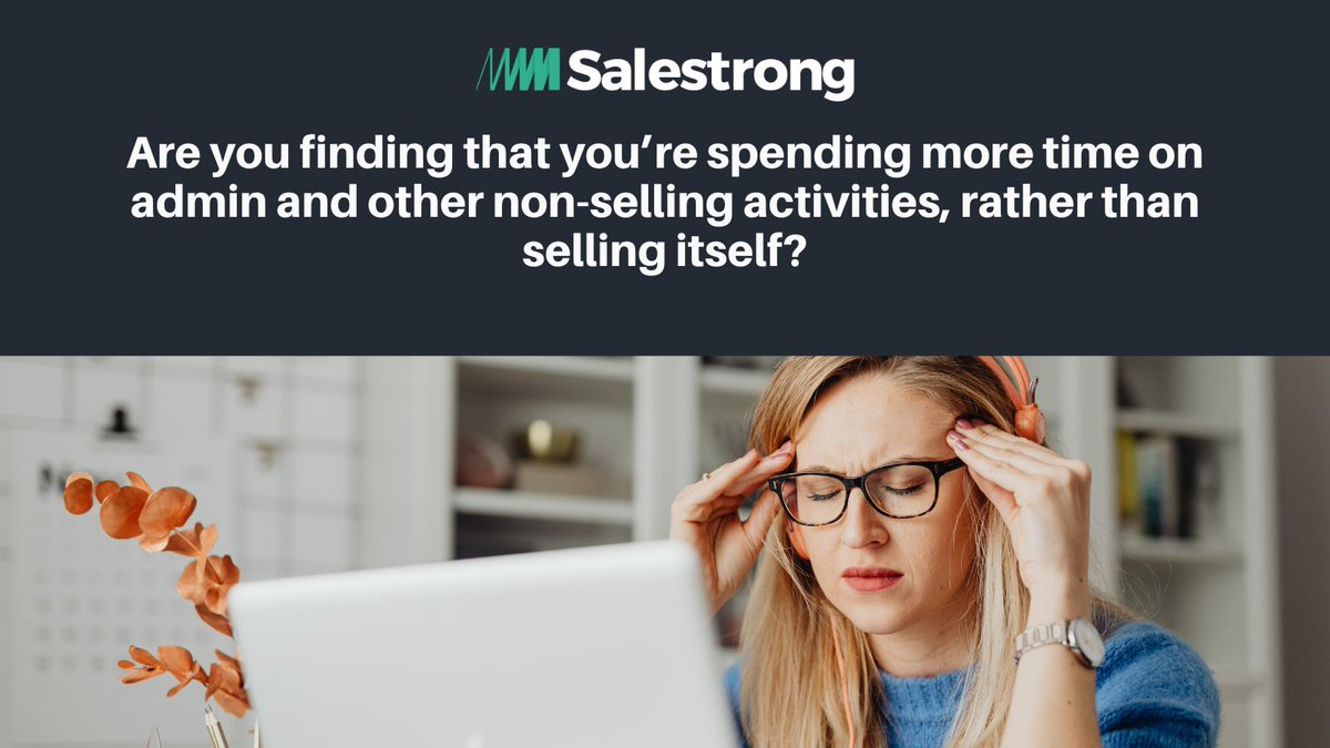 Are you finding that you’re spending more time on admin and other non-selling activities, rather than selling itself?

Let us know your answers through the options listed below!

linkedin.com/feed/update/ur…

Article by: Saleforce.