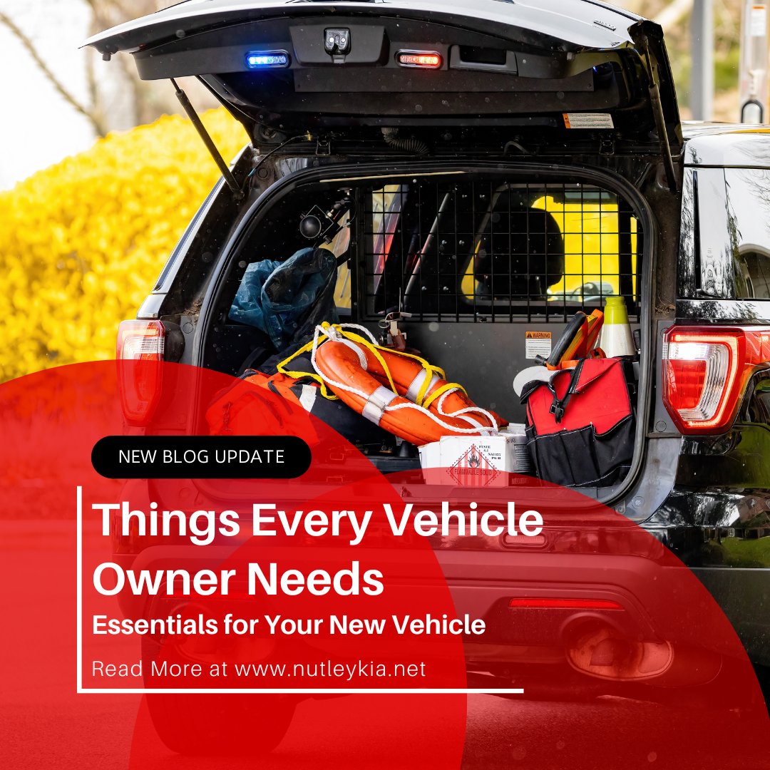 KIAofNutley's tweet image. It can be overwhelming to know what you need as a vehicle owner. Read our article "Things Every Vehicle Owner Needs" to find out what it is you should have. 

#vehicleowner #nutleykia #vehicleessentials #kiamotors #caressentials #carowner