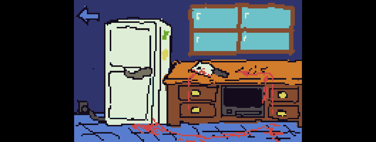 schreppybroepke's tweet photo. #Flickgame is probably my favourite, low-tech #gamedesign tool: It makes creating small stories (or, better yet, 8-/16-bit-ish graphic adventures) really easy, is open source & completely browser based. Screenshots are from "The House", a quick proof-of-concept I made (link 👇) https://t.co/NCkrIBoL4v