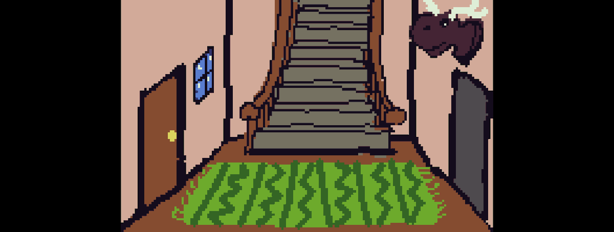 schreppybroepke's tweet photo. #Flickgame is probably my favourite, low-tech #gamedesign tool: It makes creating small stories (or, better yet, 8-/16-bit-ish graphic adventures) really easy, is open source & completely browser based. Screenshots are from "The House", a quick proof-of-concept I made (link 👇) https://t.co/NCkrIBoL4v
