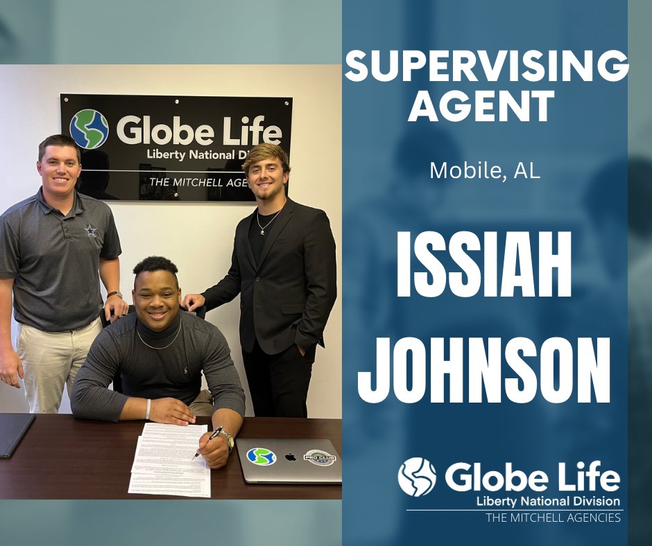 LNLMitchell's tweet photo. βΌοΈ PROMOTION ALERT βΌοΈ The Mitchell Agencies would like to CONGRATULATE the newest Supervising Agent in our Mobile, AL office, Issiah Johnson!! #TheMitchellAgencies #SupervisingAgent #DevelopingLeaders #Promotion https://t.co/U3X6cjw4MO