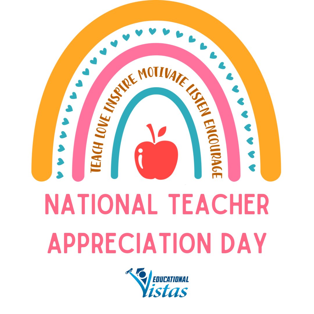 Educational Vistas celebrates teachers around the world today(& every day). We extend our heartfelt gratitude for the integral role you play in shaping the lives of students. You not only impart knowledge and skills, you serve as mentors, role models, and sources of inspiration.