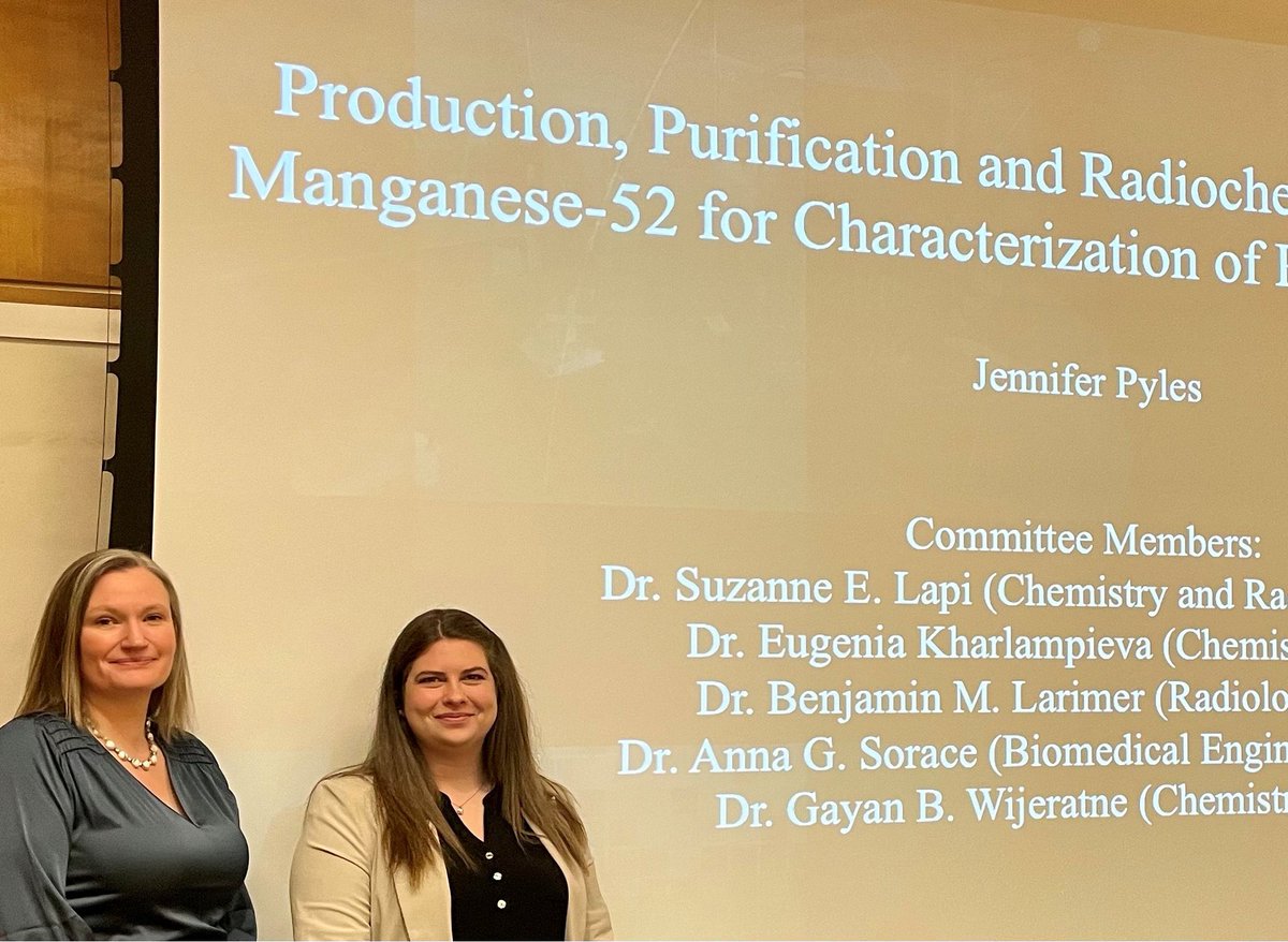 Life of Chemistry Graduate Students at UAB (@uabchemgrad) on Twitter photo Congrats Jennifer Pyles (<a href="/JenniferMPyles/">Jennifer Pyles</a>) for earning your PhD in Radiochemistry! The entire Department is super proud of your accomplishments. We wish for the best in your career journey!!! 🙌🧪🎉 <a href="/LapiSuzanne/">Suzanne Lapi</a> <a href="/UAB_CAS/">UAB College of Arts & Sciences</a>
#phddone
#radiochemistry
#graduation
#postdoc Congrats Jennifer Pyles (<a href="/JenniferMPyles/">Jennifer Pyles</a>) for earning your PhD in Radiochemistry! The entire Department is super proud of your accomplishments. We wish for the best in your career journey!!! 🙌🧪🎉 <a href="/LapiSuzanne/">Suzanne Lapi</a> <a href="/UAB_CAS/">UAB College of Arts & Sciences</a>
#phddone
#radiochemistry
#graduation
#postdoc
