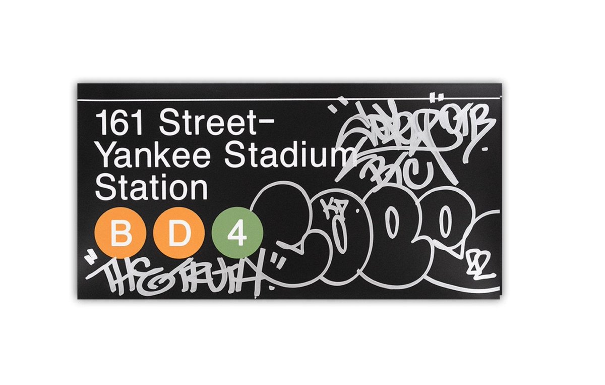 PaintingsPrints's tweet photo. 161 Street-Yankee Station Silver HPM Silkscreen Print by Cope2- Fernando Carlo> https://t.co/rFzCyQjddY
#art #graffiti #streetart ##100 Cougar Smooth Fine Art Paper #161 Street #2022 #Black #Cope2 Fernando Carlo #Hand Painted Multiple #HPM Hand Embellished Print #Metropolita... https://t.co/NN7vhWYr3E