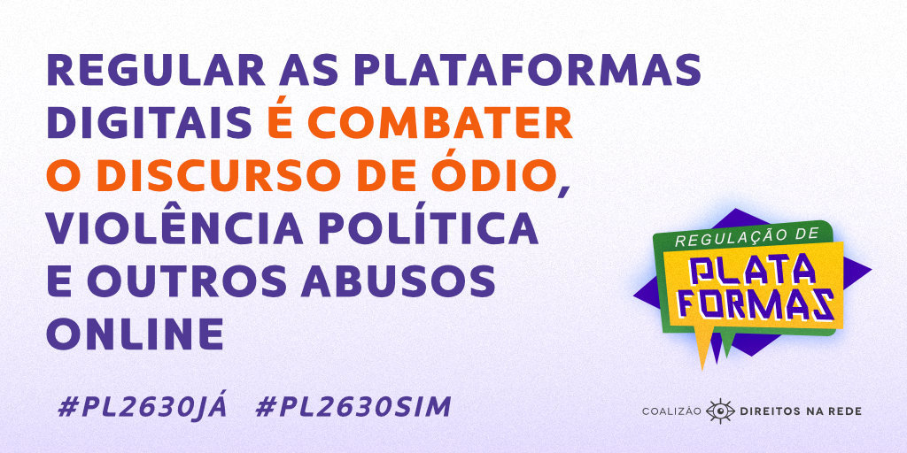 cdr_br's tweet photo. Regular as plataformas digitais é importante para coibir o poder excessivo das grandes empresas de tecnologia. #PL2630Sim  #InternetSegura #PLcontraFake https://t.co/09VPt4Akel