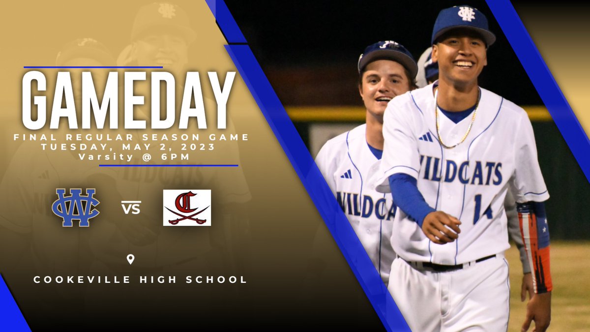 Baseball_WCHS's tweet photo. Final Regular Season game tonight at Cookeville @ 6PM! Alot left to play for!! See you there! @WCSN16 https://t.co/DSZmkKHTXO