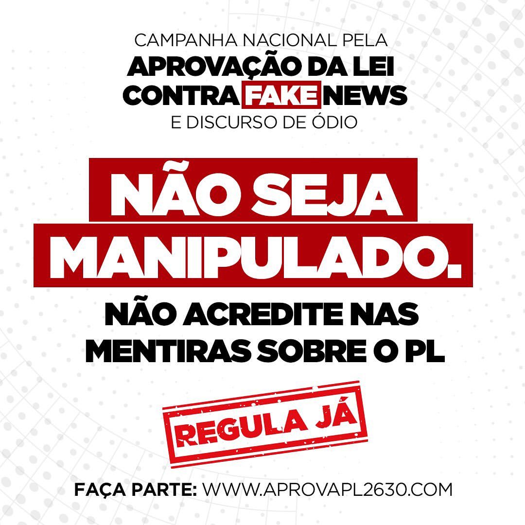 Vortane's tweet photo. Chega de mentiras! Apoio a lei da verdade e do cuidado  #PL2630Sim #InternetSegura #PLContraFake https://t.co/X788sFTOly