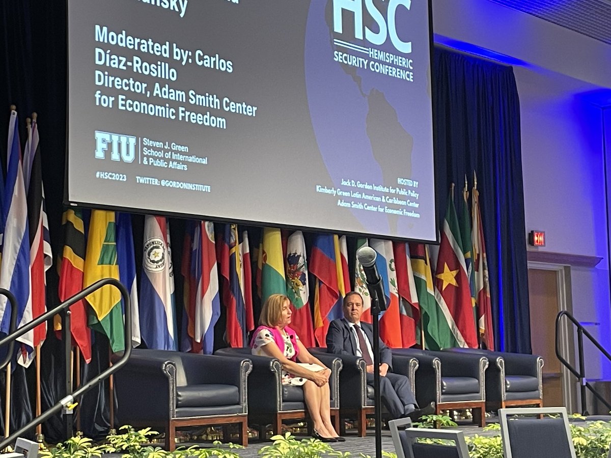 Jacquiecharles's tweet photo. .@FIU Hemispheric Conference today. https://t.co/Tk5tZB4KgV