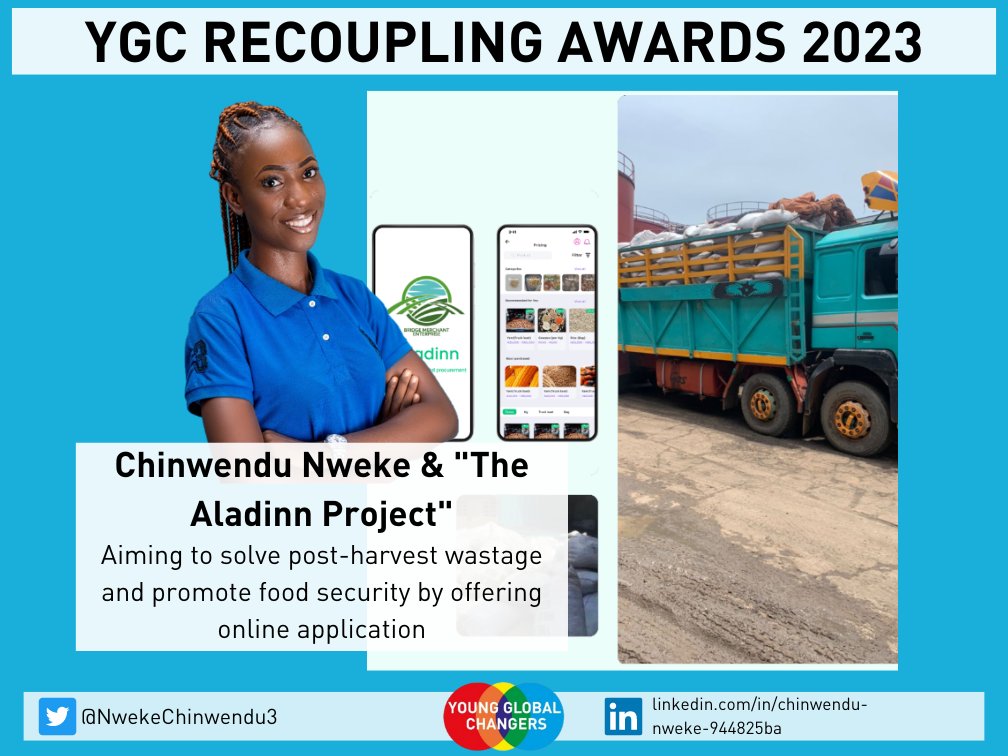 GSI_YGC's tweet photo. Globally, around 14 percent of #food produced is lost between #harvest &amp; #retail🌱🛒

@NwekeChinwendu3 &amp; @BridgeMerchant are aiming to solve post-harvest wastage &amp; promote #FoodSecurity they offer an online application, through which #smallholder #farmers gain access to markets💙 https://t.co/qiCiLDfbSZ