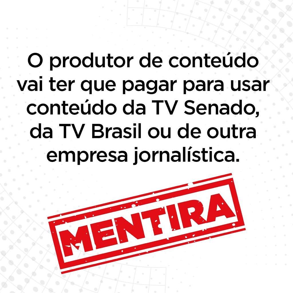 Vortane's tweet photo. É MENTIRA! PL 2630 não favorece as grandes empresas de comunicação. Pelo contrário, todo o conteúdo jornalístico receberá a partir de negociações coletivas. #PL2630Sim #MentirasMatam https://t.co/HcPQqgtfTB