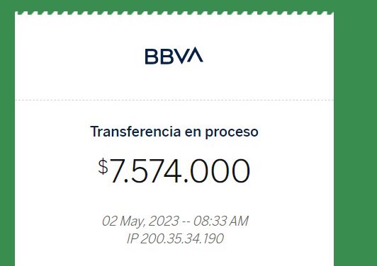 JuanSalazarCas4's tweet photo. El pasado viernes recibí por error la consignación a mi cuenta bancaria, la suma de 7.574.000 pesos, al averiguar fue un error humano y había una familia sin sus ingresos. Hoy devolví la totalidad del dinero 💰 Siento tranquilidad y felicidad por esa familia https://t.co/GKVGAv35cg