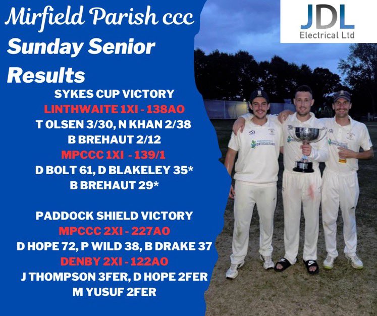 Mirfield Parish Cavaliers CC tweet media