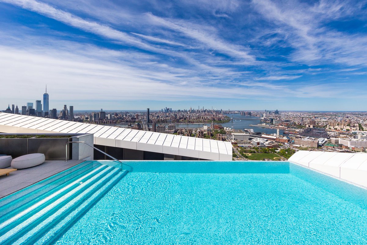 As warm weather approaches, our Brooklyn Point rooftop pool beckons. ☀️ 

Soak in these stunning NYC views from the highest residential infinity pool in the western hemisphere! 😍
 
#BrooklynPoint #NYCViews #ExtellDevelopment #ExtellFinancial #NYCLiving #LuxuryRealEstate