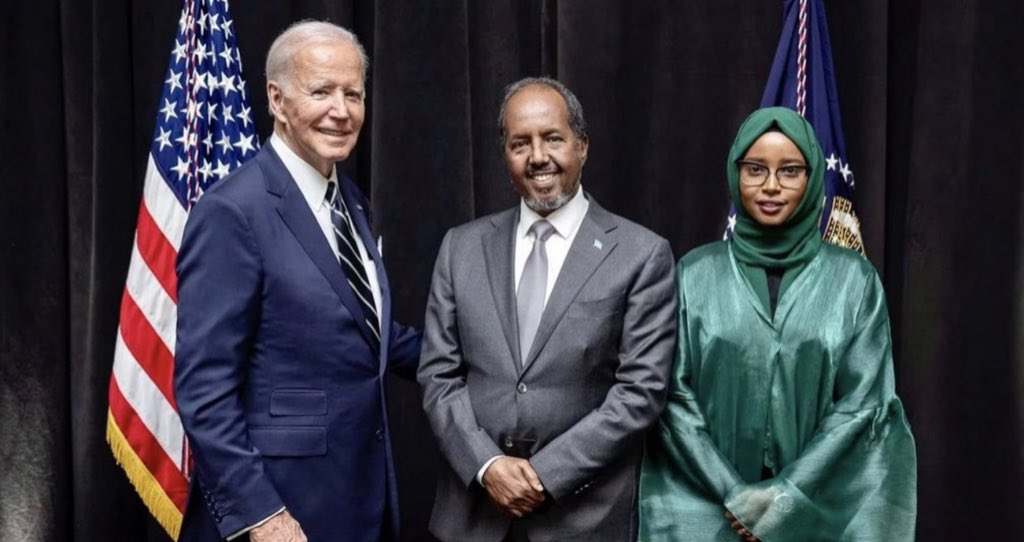 eyman6465's tweet photo. BREAKING: President Hassan Sheikh Mohamud appoints his daughter Jihan Hassan Sheikh as his advisor on Foreign Affairs &amp; International Cooperation.

Jihan attends all high level bilateral talks, sometimes in the absence of the foreign minister himself. https://t.co/oEpAU37v5U