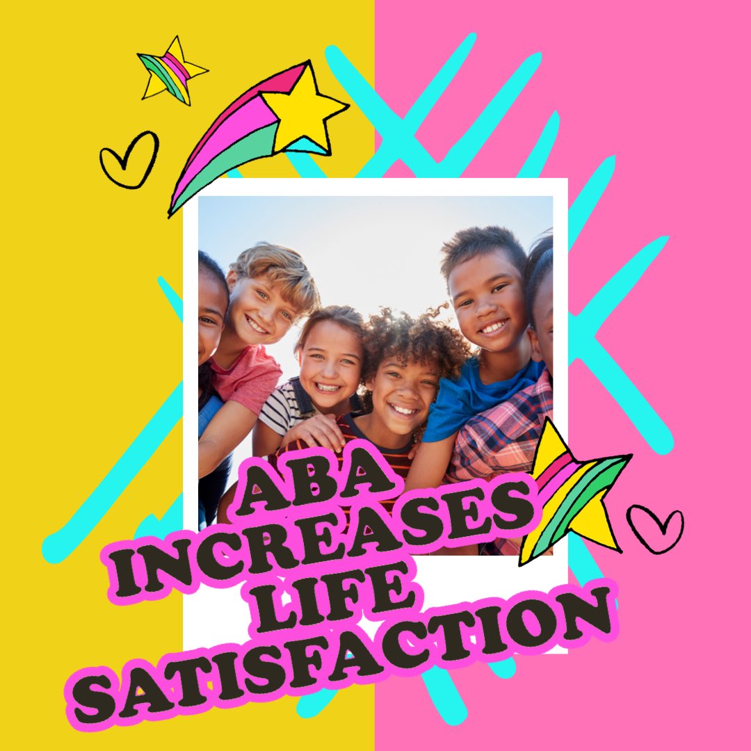 Did you know that Applied Behavior Analysis (ABA) therapy can help increase life satisfaction? By teaching new skills and reducing challenging behaviors, ABA therapy can help individuals with autism or other developmental disabilities live happier, more fulfilled lives. #ABA