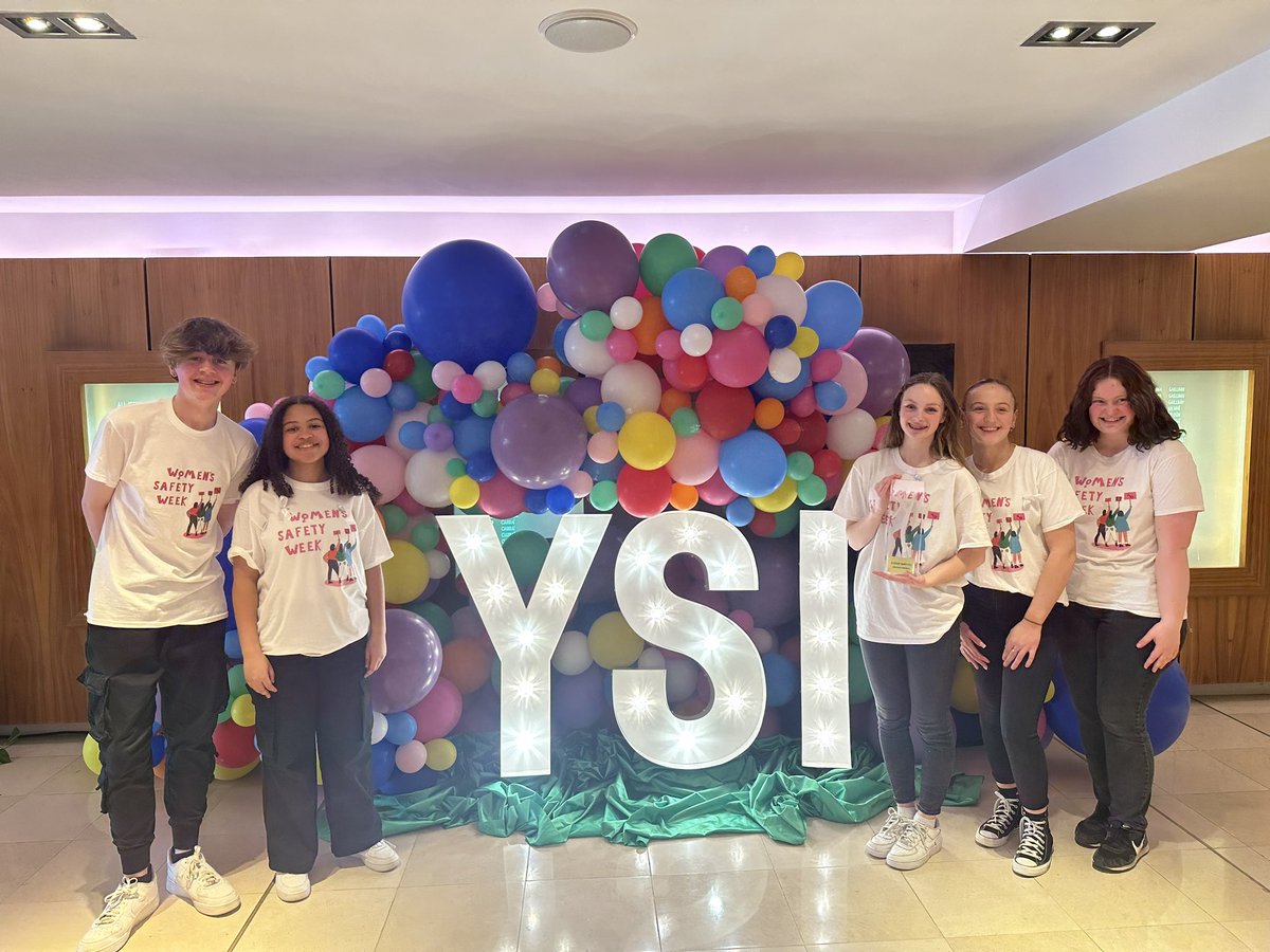 womenssafety22's tweet photo. We are SO HAPPY to announce we were crowned 3rd in the #ysiawards2023 ceremony!
We would like to hugely thank YSI, our YSI co-ordinators Yanina and Zoe. 

We are going to continue to make our society safer for women!
@ysinow @Womens_Aid @FirhouseETSS https://t.co/aGMNwybiuz
