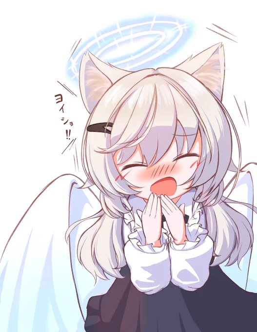 skeb納品!してきた!!  匿名さんからのリクエストでくしゃみするななころびさん描いたよ! からぱりdiscordのボイスチャットで「よいしょ」っていってたのがくしゃみに聞こえたとかなんとかかんとか