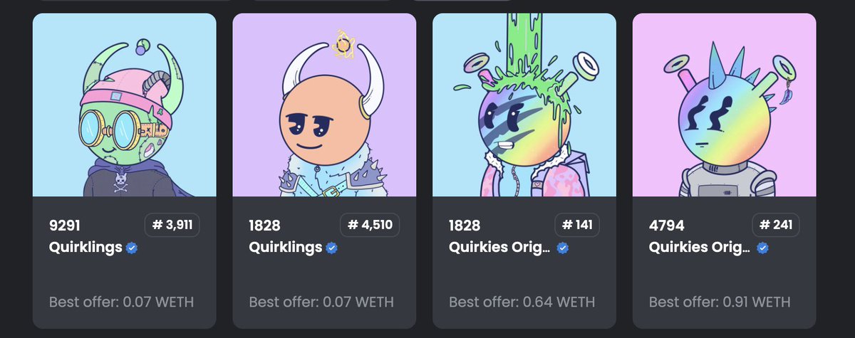 Seeing what <a href="/SyntribosStable/">Syn</a> and <a href="/quirkiesnft/">Quirkies</a> is continuing to create in Web3 has me bullish AF. Due to this I have been blessed enough to acquire this GRAIL Alpha Set #1828 today my forever Quirks Can’t wait to see these posted in my Home Gym! #CONVICTION 🔥