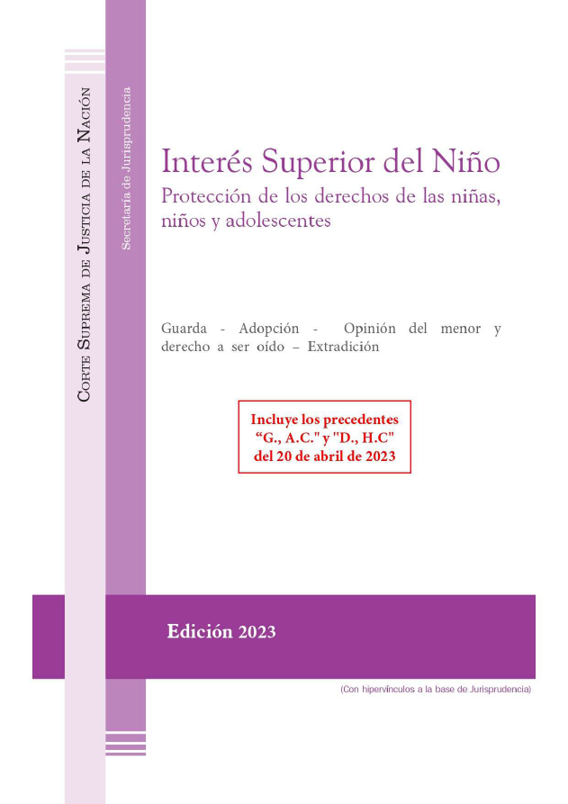 arielneuman's tweet photo. La Secretaría de Jurisprudencia de la Corte Suprema de Justicia de la Nación actualizó su publicación "Interés Superior del Niño", disponible en https://t.co/grHIAFPHGY

Para consultar otras publicaciones, ingrese en https://t.co/6flFM3Ad7B https://t.co/BhRHV9TYtm