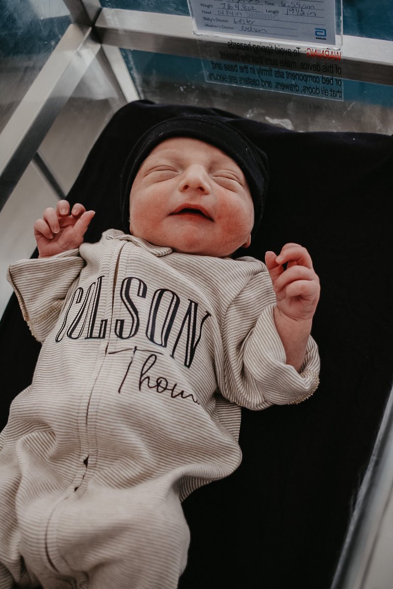 Perry24C's tweet photo. Now introducing.. ✨✨
Colson Thomas Perry
Born on April 29th, 2023 
6:59pm
7lbs 4.8oz
19 1/2” long https://t.co/LzpJ9YnWFb