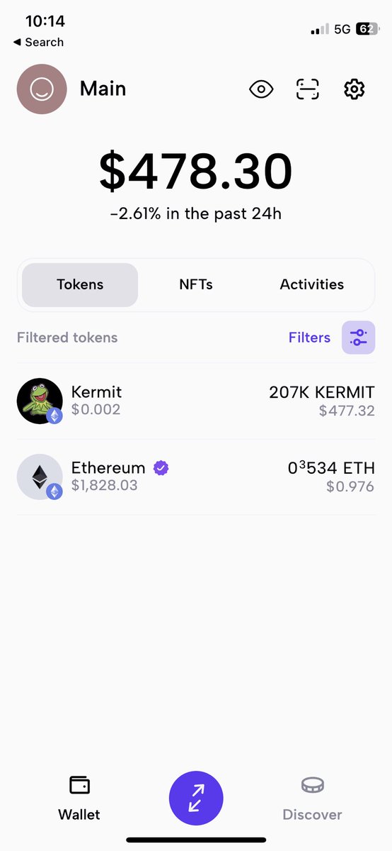 AlgoTroops's tweet photo. Not bad so far for a $50 investment. $KERMIT #kermiterc #eth https://t.co/d2D0PCMQOP