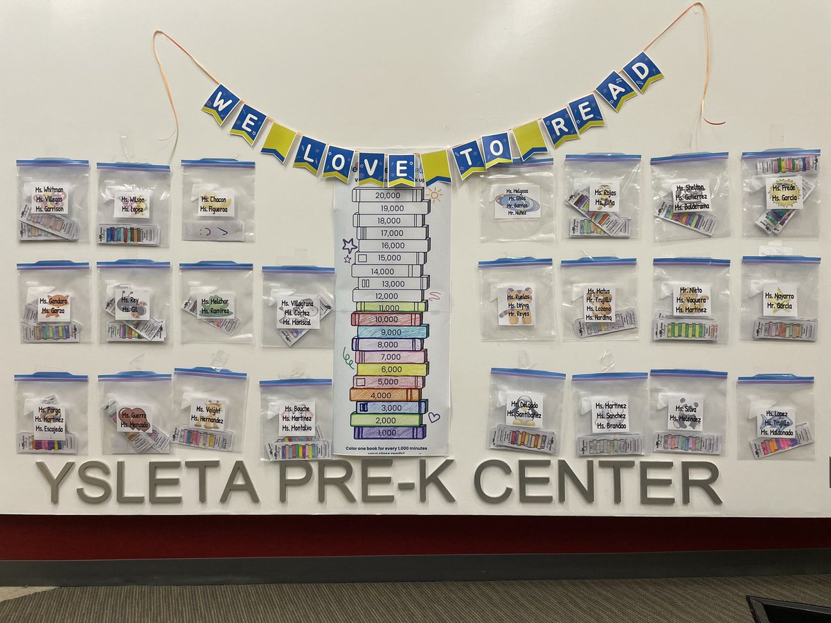 YsletaPKLibrary's tweet photo. Awesome job Teddy Bear 🧸 families!!🎉🎉 We are at 11,000 minutes! Keep reading and help us reach our goal of 20,000 minutes! We are almost there!!❤️📚💙📚🥰🧸🎉 @YsletaPreK @RLopezPK @MSuizette @YISDLibServices @Seesaw #prekreads https://t.co/WYE8Zg3HtH