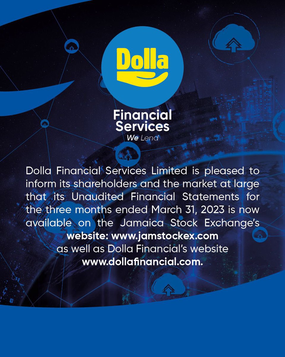 kadeenmairs's tweet photo. Dolla 1st qrt results posted on JSE website. Loan Book at 2.3Bil and 3 months profit at 125m. Current run rate will see 2023 profits around 500mil. We delivered in 2022 and we continue to create shareholder value year over year. https://t.co/VolXRbl5hv https://t.co/0Wx7CSubl0